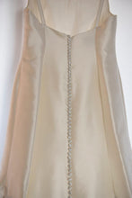 Load image into Gallery viewer, Liancarolo &#39;Couture&#39; size 12 used wedding dress back view on hanger
