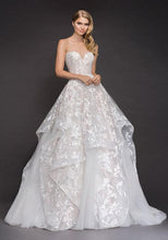 Load image into Gallery viewer, Hayley Paige &#39;Lulu&#39; size 6 used wedding dress front view on model
