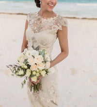 Load image into Gallery viewer, Claire Pettibone &#39;Viola&#39; size 2 used wedding dress front view on bride

