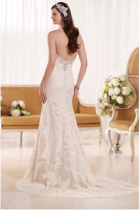 Essence of Australia 'D1947' size 8 new wedding dress back view on model