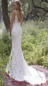 Limor Rosen 'Holly' size 8 used wedding dress back view on model