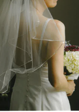 Load image into Gallery viewer, Melissa Sweet &#39;Luly&#39; size 8 new wedding dress back view on bride
