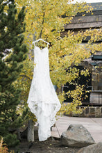 Load image into Gallery viewer, Kitty Chen &#39;Chelsea&#39; size 6 used wedding dress front view on hanger
