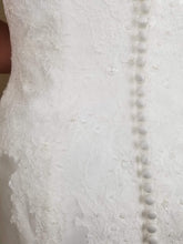 Load image into Gallery viewer, Alfred Angelo &#39;400 Diamond White&#39; size 10 new wedding dress back view 
