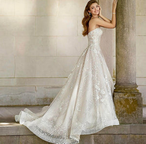 Mon Cheri Bridal 'Coda' size 8 new wedding dress side view on model
