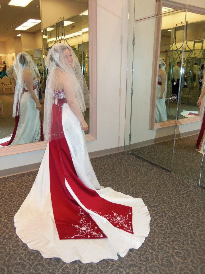 Beautiful Bride White Dress Pink Red Stock Photo 630169661 | Shutterstock