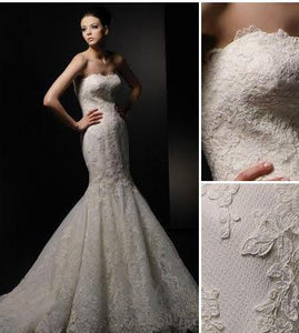 Enzoani 'Dakota' size 8 new wedding dress views on model