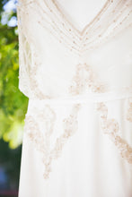 Load image into Gallery viewer, Inbal Dror &#39;BR 13 14&#39; size 6 used wedding dress front view close up on hanger
