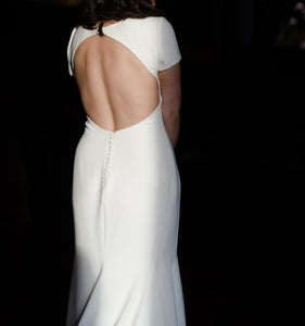 Pronovias 'Valeria' size 8 used wedding dress back view close up