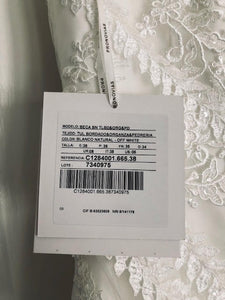 Pronovias 'Beca' size 6 new wedding dress view of tag