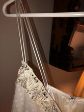 Load image into Gallery viewer, Carolina Herrera &#39;Chiffon&#39; size 12 used wedding dress view of jewels
