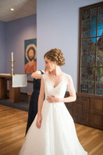 Load image into Gallery viewer, Allure Bridals &#39;9470&#39; size 00 used wedding dress front view on bride
