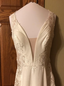 Sottero and Midgley 'Bradford' size 8 new wedding dress front view on hanger