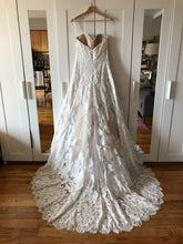 Load image into Gallery viewer, Watters &#39;Lyric 3012B&#39; size 12 used wedding dress back view on hanger
