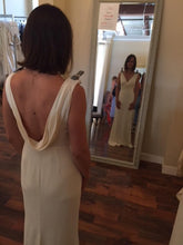 Load image into Gallery viewer, Badgley Mischka &#39;Livia&#39; size 2 sample wedding dress back view on bride

