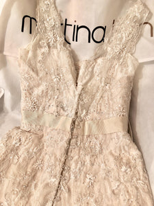 Martina Liana 'Charlotte' size 10 used wedding dress back view flat