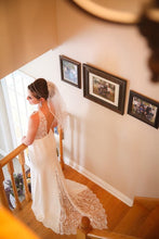 Load image into Gallery viewer, Sarah Seven &#39;Piedmont&#39; size 0 used wedding dress back view on bride

