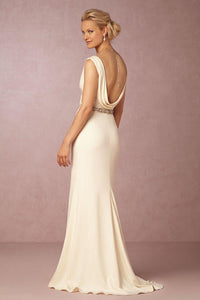 Badgley Mischka 'Livia' size 2 sample wedding dress back view on model