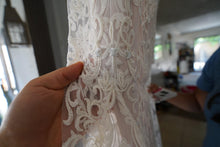 Load image into Gallery viewer, Chic Nostalgia &#39;Lennox&#39; size 8 used wedding dress view of fabric
