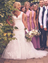 Load image into Gallery viewer, Casablanca &#39;Imperial&#39; size 8 used wedding dress front view on bride
