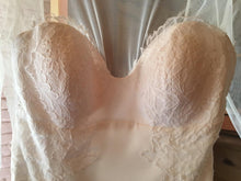 Load image into Gallery viewer, Katie May &#39;Verona&#39; size 6 used wedding dress front view close up on hanger
