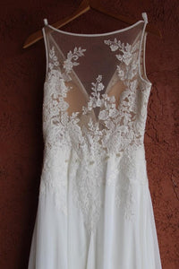 Pronovias 'Escala' size 4 used wedding dress back view of dress