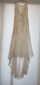 Liancarolo 'Couture' size 12 used wedding dress front view on hanger