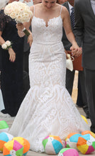 Load image into Gallery viewer, Hayley Paige &#39;West&#39; size 10 used wedding dress front view on bride
