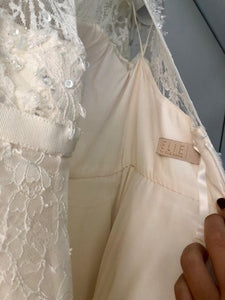 Elie Saab 'Birgit' size 6 used wedding dress  back view on hanger