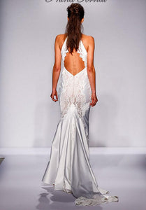 Pnina Tornai '4457' size 6 sample wedding dress back view on model