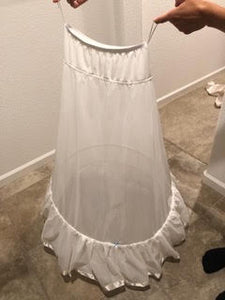 Lillian West '66025' size 8 used wedding dress view of slip
