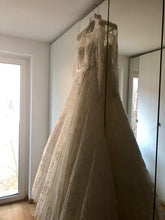 Load image into Gallery viewer, Elie Saab &#39;Birgit&#39; size 6 used wedding dress side view on hanger
