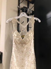Load image into Gallery viewer, Kitty Chen &#39;Evelyn&#39; size 2 used wedding dress front view on hanger
