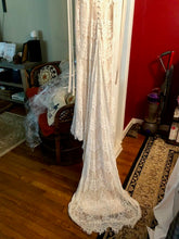 Load image into Gallery viewer, Daughters of Simone &#39;O’Keefe&#39; size 00 used wedding dress back view on bride
