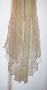 Liancarolo 'Couture' size 12 used wedding dress view of hemline