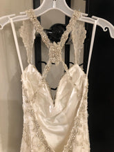 Load image into Gallery viewer, Kitty Chen &#39;Evelyn&#39; size 2 used wedding dress back view on hanger
