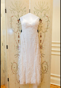 Sottero and Midgley 'Mattea' size 2 used wedding dress front view on hanger