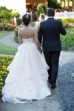 Load image into Gallery viewer, Martina Liana &#39;821&#39; size 8 used wedding dress back view on bride
