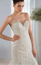Load image into Gallery viewer, Demetrios &#39;590&#39; size 12 new wedding dress front view on model
