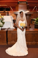 Load image into Gallery viewer, Custom Boutique &#39;Randi&#39; size 16 used wedding dress front view on bride
