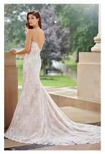 Mon Cherie 'Cabaletta' size 4 used wedding dress  back view on model