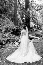 Load image into Gallery viewer, Hayley Paige &#39;Lulu&#39; size 6 used wedding dress back view on bride
