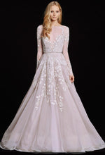 Load image into Gallery viewer, Hayley Paige &#39;Amethyst&#39; size 12 used wedding dress front view on model
