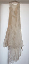 Load image into Gallery viewer, Liancarolo &#39;Couture&#39; size 12 used wedding dress front view on hanger
