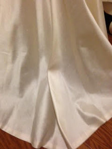 Nicole Miller 'Silk' size 4 used wedding dress view of hemline