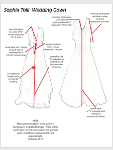 Sophia Tolli 'Y11637' size 16 used wedding dress view of design of dress
