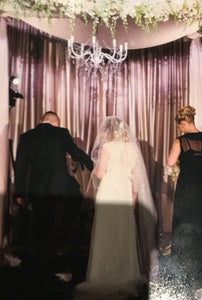 Elie Saab 'Galant' size 4 new wedding dress view of veil