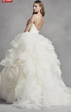Load image into Gallery viewer, Vera Wang White &#39;Organza Rosette&#39;
