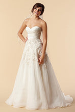 Load image into Gallery viewer, Watters Lasara Floral Strapless Wedding Dress - Watters - Nearly Newlywed Bridal Boutique - 1
