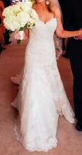 Load image into Gallery viewer, James Clifford  &#39;J11314&#39; size 2 used wedding dress front view on bride
